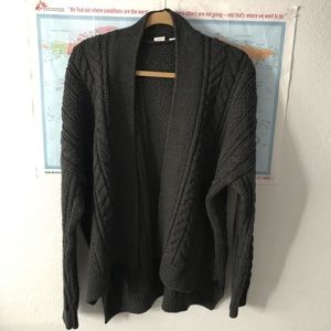 Thick Cable Knit Cardigan